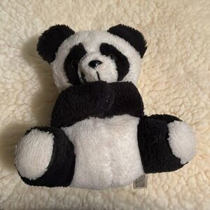 Black and White Stuffed Bear Animal